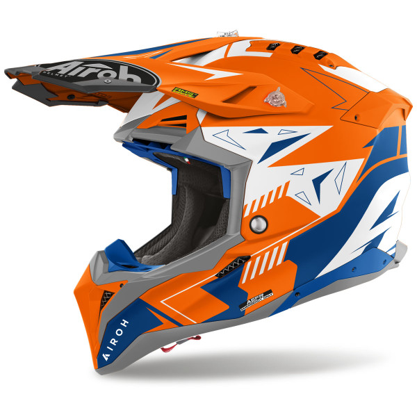 AIROH Airoh Aviator 3 Spin Orange Fluo Matt Helmet